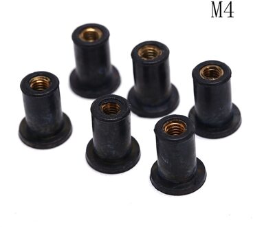 6 Stks/set M4 Jack Noten Voorruit Wellnuts M4 Rubber Goed Noten Accessoires Blind Sluiting Klinknagel Vissen Accessoires