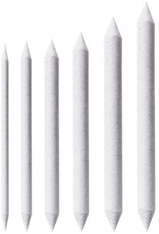 6 stks/set Mengen Smudge Tortillon Stump Sketch Art Tekening Tool Rijstpapier Ruitenwisser Schets Papier Pen Schets Smudge Brush