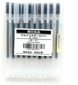 6 Stks/set Muji Stijl Japanse Gel Pen 0.5 Mm Zwarte Inkt Pen Maker Pen School Kantoor Student Examen Schrijven Briefpapier supply