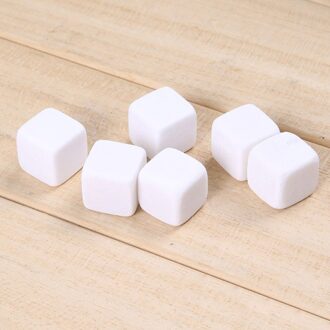 6 Stks/set Natuurlijke Whiskey Stones Sipping Ice Mold Whisky Stenen Whisky Rocks Cooler Party Huwelijkscadeau Kerst Bar Accessoires wit