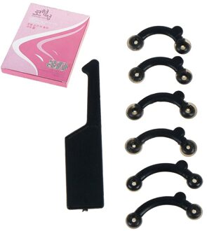 6 Stks/set Schoonheid Neus Clip Corrector Massage Tool Neus Omhoog Lifting Shaping Clip Clipper Shaper Bridge Straightening Rood
