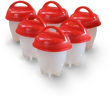6 Stks/set Silicone Eierkokers Eierkoker Non-stick Gekookte Eieren Cup Keuken Gadgets Bakken Accessoires Mold Koken Ei fornuis