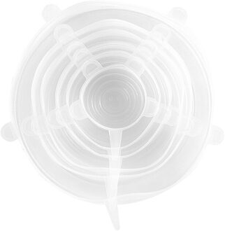 6 Stks/set Siliconen Cover Stretch Deksels Herbruikbare Luchtdicht Voedsel Wrap Covers Houden Verse Afdichting Kom Elastische Wrap Cover Keuken Cook 2