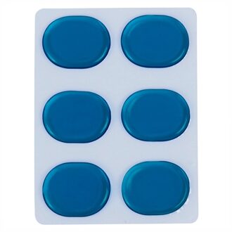 6 stks/set Snare Drum Mute Pad Drum Demper Gel Pads Snare Tom Drum Uitlaat Mute Transparant Percussie Instrument Accessoires (bl