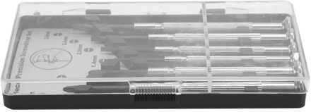 6 Stks/set Staal Platte Gleuf/Cross Schroevendraaier Kit Bril Horloge Repareren Gereedschap