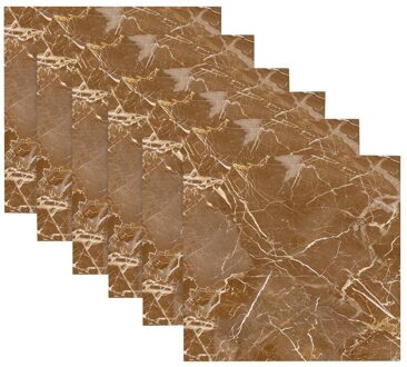 6 Stks/set Tegel Mozaïeken Tegel Stickers Keuken Olie-Proof Badkamer Waterdicht Persoonlijkheid Anti-Tegel Stickers Blauw