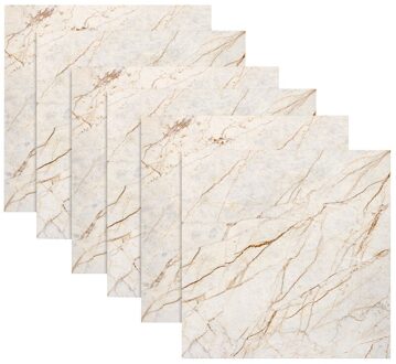 6 Stks/set Tegel Mozaïeken Tegel Stickers Keuken Olie-Proof Badkamer Waterdicht Persoonlijkheid Anti-Tegel Stickers zwart