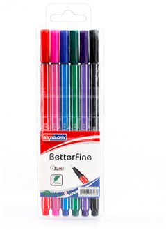 6 Stks/set Tekening Marker Art Supplies School Office Fijne Lijn Water Kleur Pen Glad Schets Briefpapier 0.4Mm Tip