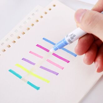 6 Stks/set Uitwisbare Markeerstift Marker Pastel Liquid Chalk Fluorescerende Potlood
