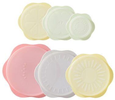 6 Stks/set Voedsel Siliconen Cover Cap Universal Siliconen Deksels Voor Kookgerei Kom Herbruikbare Stretch Deksel Keuken Accessoires Kookgerei