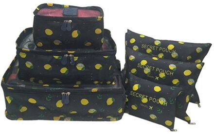 6 Stks/set Waterdichte Reizen Opbergzakken Kleding Tidy Opbergtas Verpakking Kubus Bagage Organizer Pouch Draagbare Koffer Tassen