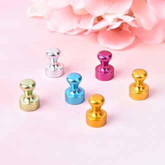 6 Stks/set Whiteboard Transparante Prikbord Kegelbaan Pin Magneten Sterke Magnetische Punaises Diy Koelkast Levert