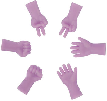 6 stks/zak Breinaalden Point Protectors Mix Vormige Naald Tip Stopper Cover Accessoires voor Breien en Naaien Accessoires paars kleur