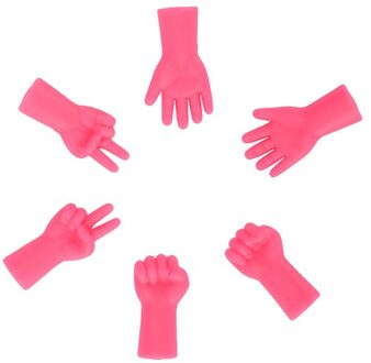 6 stks/zak Breinaalden Point Protectors Mix Vormige Naald Tip Stopper Cover Accessoires voor Breien en Naaien Accessoires roos kleur
