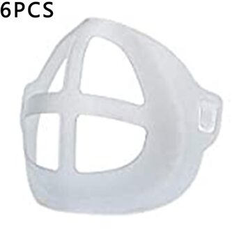 6 Stuk Wegwerp Gezichtsmasker Innerlijke Pad Holder Inner Ondersteuning Masker Beugel Non-stick Lippenstift Ademen Accessoires