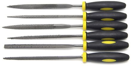 6 Stuks 140Mm Mini Metalen Filing Rasp Naald Bestand Hout Gereedschap Hand Houtbewerking Bestanden Tool