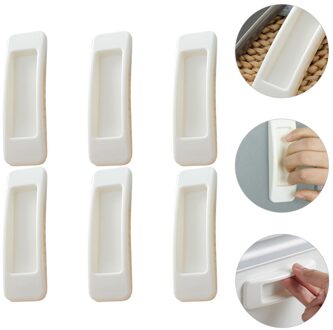 6 Stuks Adhesive Deurknoppen Duurzaam Kast Handvatten Garderobe Handgrepen