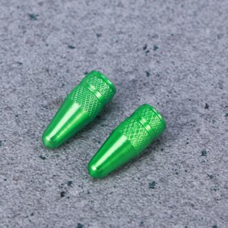 6 Stuks Aluminium Franse Caps Voor Mtb Racefiets Mountainbike Band Air Caps Dust Covers (Groen)