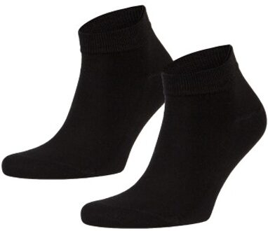 6 stuks Bamboo Ankle Socks * Actie * Zwart,Wit,Rood - Maat 36/40