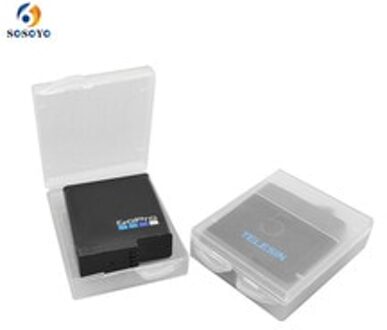 6 Stuks Batterij Case Transparante Batterij Beschermende Opbergdoos Vochtbestendige Doos Voor Gopro Hero 7 6 5 Zwart Xiaomi yi Camera