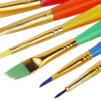 6 Stuks Cake Icing Decorating Schilderen Borstel Fondant Afstoffen Diy Tool Bakvormen Sets