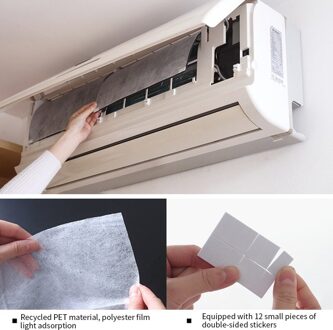 6 Stuks Cuttable Airconditioner Filter Papers Anti-Dust Netto Reiniging Zuivering Airconditioner Onderdelen Luchtreiniger Stof Filter