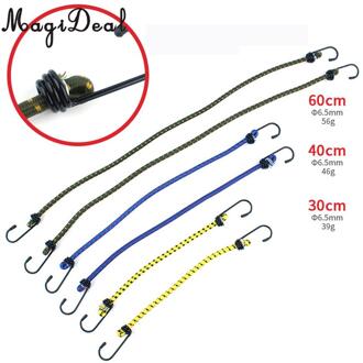 6 Stuks Elastische Bungee Koord Touw Bagage Verpakking Band Met Haak Uiteinden Outdoor Reizen Camping Wandelen Vissen