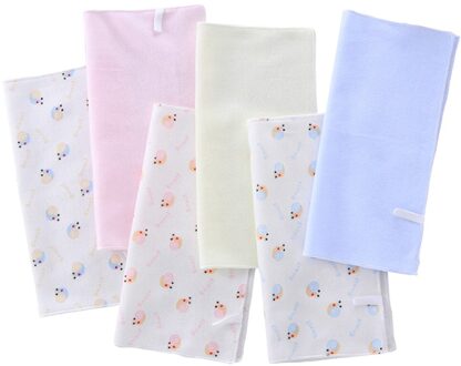 6 Stuks Extra Absorberende Accessoires Soft Cotton Blend Herbruikbare Unisex Gezicht Handdoek Baby Burp Doeken Basten Feeding Draagbare Grote