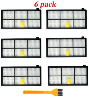 6 stuks Hepa Filter Vervanging voor iRobot Roomba 900 Series 800 805 850 860 861 866 870 880 890 960 980 Stofzuiger fliter