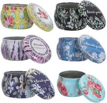 6 Stuks Lege Blikjes Chic Veelzijdige Blik Jar Geurkaars Doos Voor Kinderen