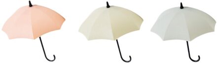 6 Stuks Leuke Cartoon Paraplu Wall Mount Sleutelhouder Muur Haak Hanger Organizer Duurzaam Home Decor Muur Stickrs Paraplubak thuis A 6stk