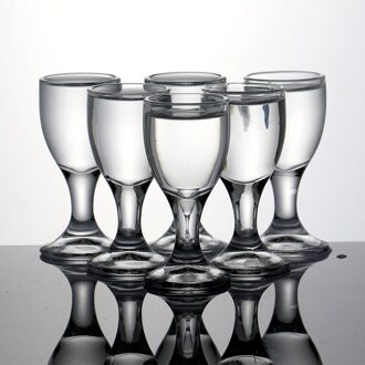 6 Stuks Loodvrij Swallow Glas Whisky Shot Glas Drank Geesten Bril Vodka Voor Drankjes 20Ml 0.7Oz Bullet bar Firewate Cup