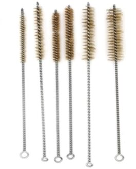 6 Stuks Messing Buis Borstel Staalborstel Set Reinigen Polijsten Tool Koperen Borstel Set Voor Buis Cilinder boringen Cleanin