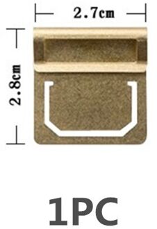 6 Stuks Messing Vintage Briefpapier Bookmark Index Clip Label Map Handboek Boek Metalen Bladwijzer Houder Kantoor Scholieren enkel en alleen 1stk
