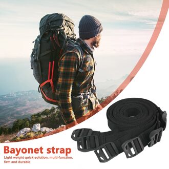 6 Stuks Nylon Riem Knop Omsnoeringsbanden Cargo Opslag Riem Bagage Rugzak Riem Opbergtas Setfor Outdoor Camping Wandelen