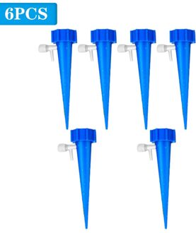 6 Stuks Plant Water Dispenser Automatisch Sproeisysteem Verstelbare Druppelirrigatie Apparaat blauw