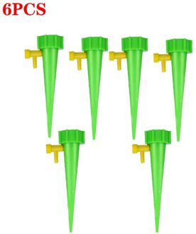 6 Stuks Plant Water Dispenser Automatisch Sproeisysteem Verstelbare Druppelirrigatie Apparaat groen