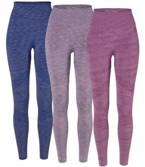 6 stuks Seamless W Sport Tights * Actie * Versch.kleure/Patroon - Medium,Large,X-Large