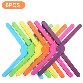 6 Stuks Silicone Hittebestendige Pan Separator Vouwen Placemat Non Slip Thuis Eettafel Trivet Geïsoleerde Mat Kom Coaster