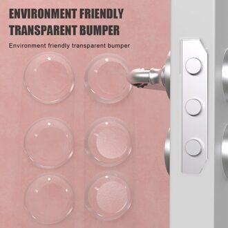 6 Stuks Siliconen Deurklink Knop Crash Pad Zelfklevende Anti Botsing Voor Thuis QP2