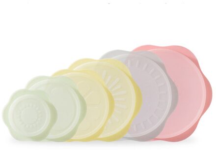 6 Stuks Siliconen Verzegeld Vers Houden Cover Stretch Kom Cover Universal Herbruikbare Stretch Deksels Voor Keuken Kookgerei Kom Magnetron