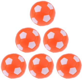 6 Stuks Tafelvoetbal Tafelvoetbal Tafel Voetbal Vervanging Ballen oranje