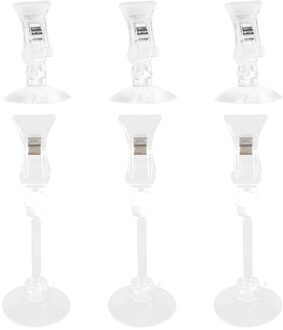 6 Stuks Vissen Veggie Zeewier Zuignap Clip Feed Houder Feeding Tool Voor Aquarium Aquarium Accessoires (Wit)