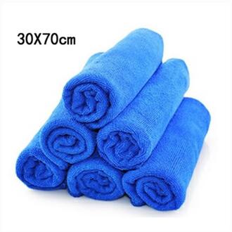 6 Stuks Voor 30*70Cm Soft Microfiber Cleaning Handdoek Auto Auto Wassen Droog Schoon Polish Doek