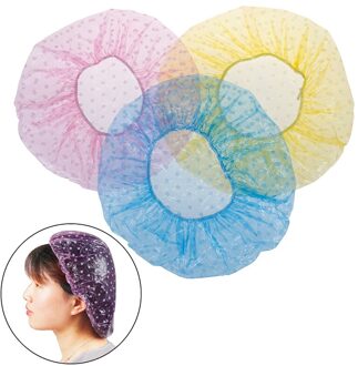 6 Stuks Wegwerp Douche Hoed Spa Baden Accessoire Hotel/Kapsalon/Home One-Off Elastische Grote Elastische badmuts Vrouwen roze