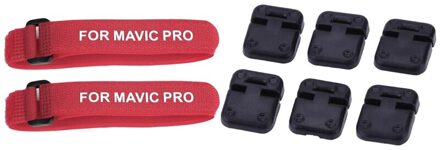 6 Stuks Zwart Plastic Auto Deur Scharnier Met 2 Pcs Propeller Blade Tape Bandjes Houder