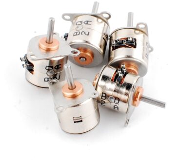 6 V dia 10mm micro 2 fase 4 wire stappenmotor 18 degress mini stappenmotor 5 stks