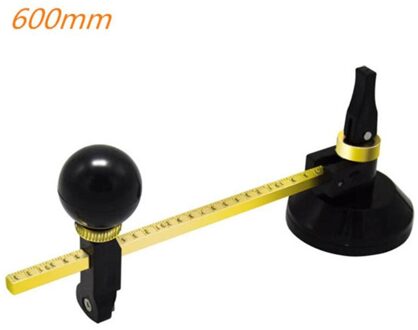 6 Wielen Bouw Tool Duurzaam Circulaire Kompas Met Schaal Knop Window Verstelbare Zuignap Glas Cutter Scribe C7AC 600mm