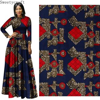 6 Yards Afrikaanse Wax Stoffen 100% Polyester Ankara Doek Thuis Textiel Voor Diy Naaien Feestjurk Woondecoratie