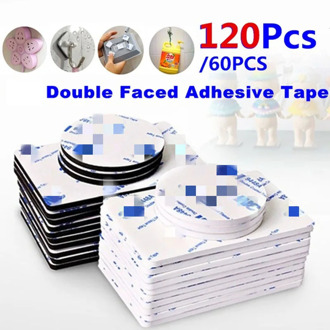 60/120pcs 3M Double Sided Foam Tape Strong Pad Mounting Rectangle Adhesive Tape A